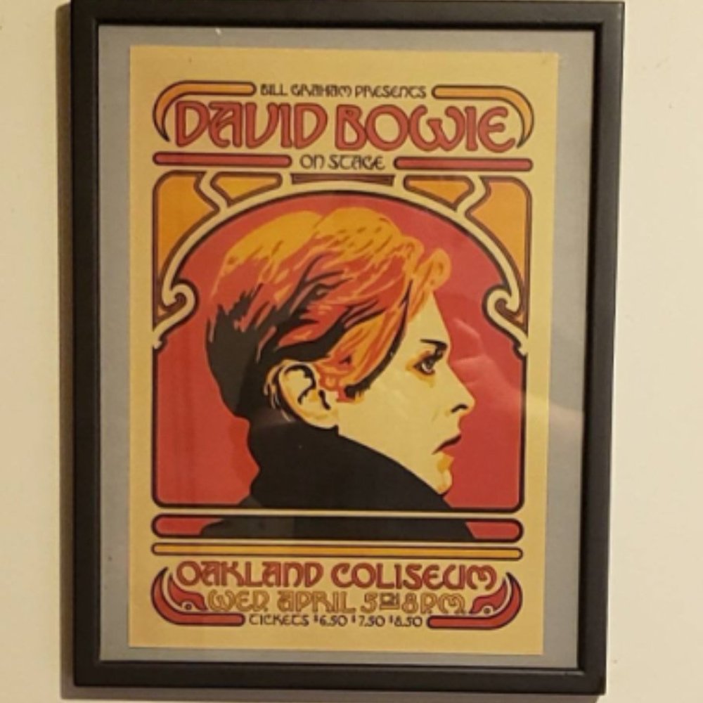 David Bowie concert poster for his 1978 concert